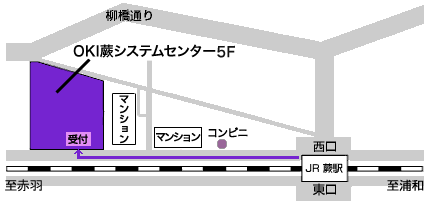 OKIコムテックの地図